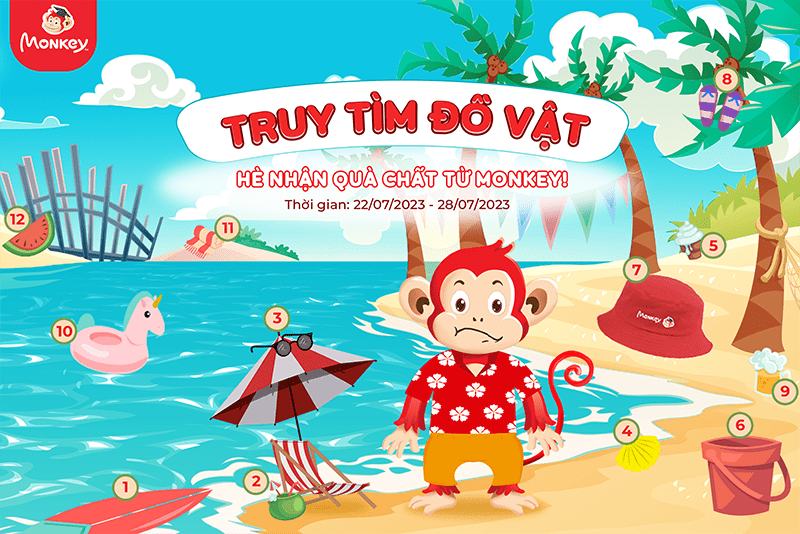 Thể lệ chương trình “Truy tìm đồ vật - Hè nhận quà chất từ Monkey!”