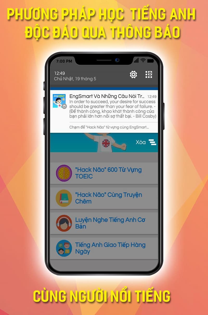 App học từ vựng tiếng Anh EngSmart. (Ảnh: Sưu tầm Internet)