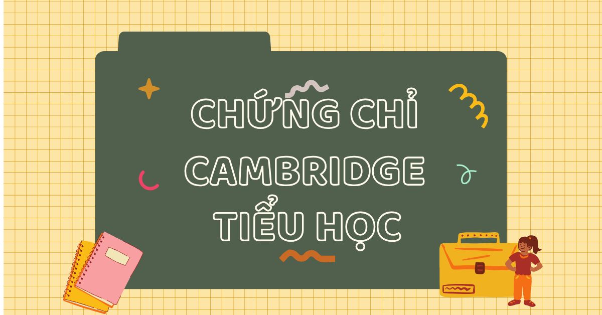 Chứng chỉ Cambridge tiểu học là gì? Phù hợp với đối tượng nào?