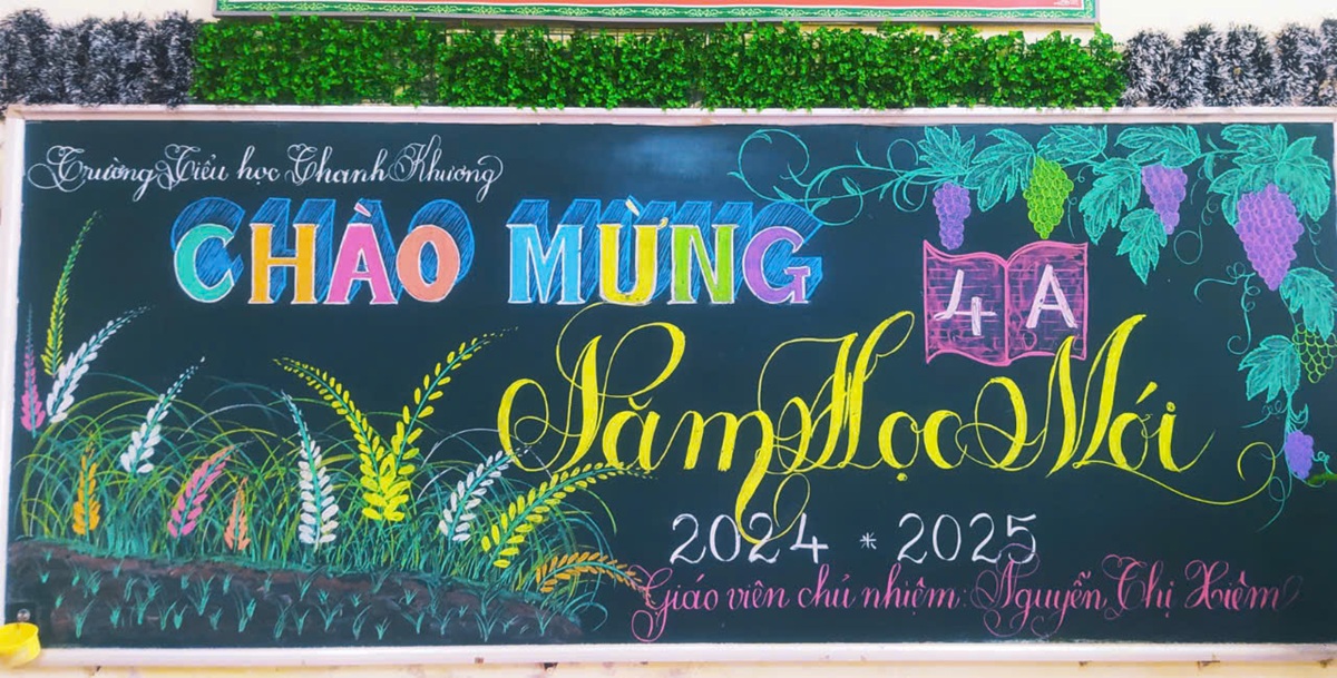 50+ mẫu trang trí bảng lớp đầu năm học mới 2025 đẹp nhất