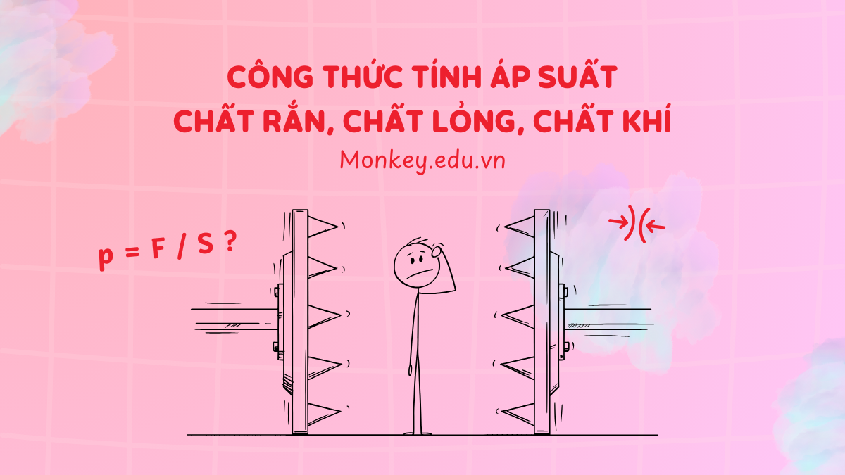 Công thức tính áp suất chất rắn & bài tập Vật Lý 8 (chi tiết)