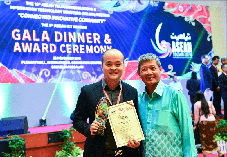 รางวัลเหรียญทอง {br_desktop} Asean ICT Award 2016