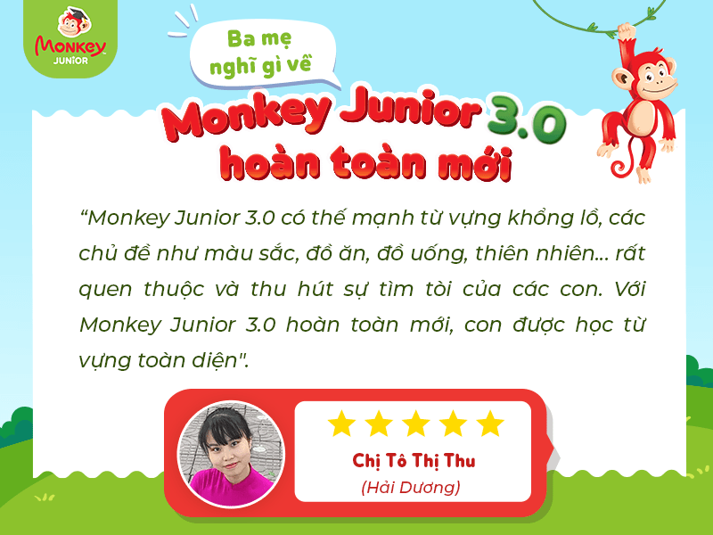 Monkey Junior phiên bản mới giúp con học từ vựng toàn diện. (Ảnh: Monkey)