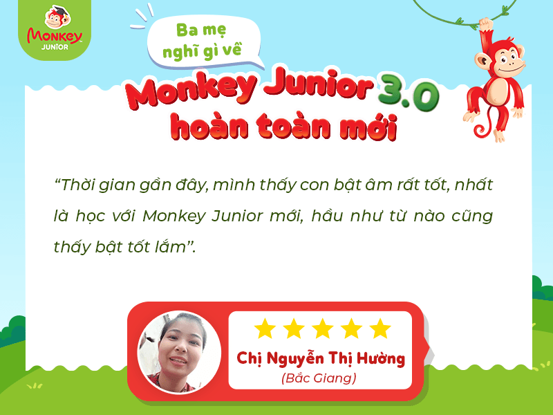Tính năng AI giúp con phát âm chuẩn hơn. (Ảnh: Monkey)