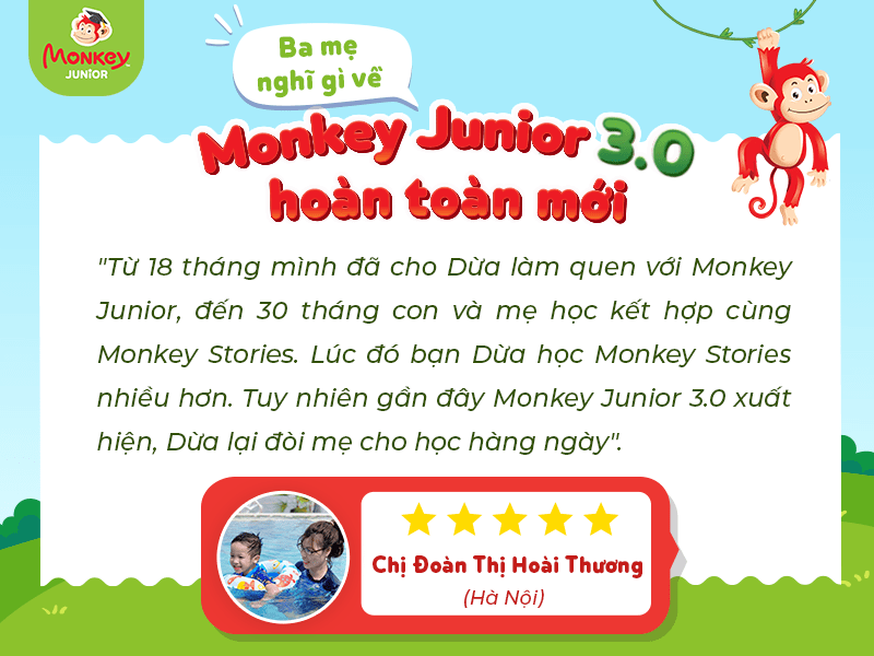 Tính năng AI giúp con phát âm chuẩn hơn. (Ảnh: Monkey)