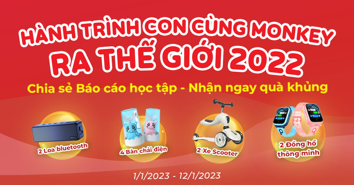 Nhận quà cực hấp dẫn khi chia sẻ Báo cáo học tập của con trong 