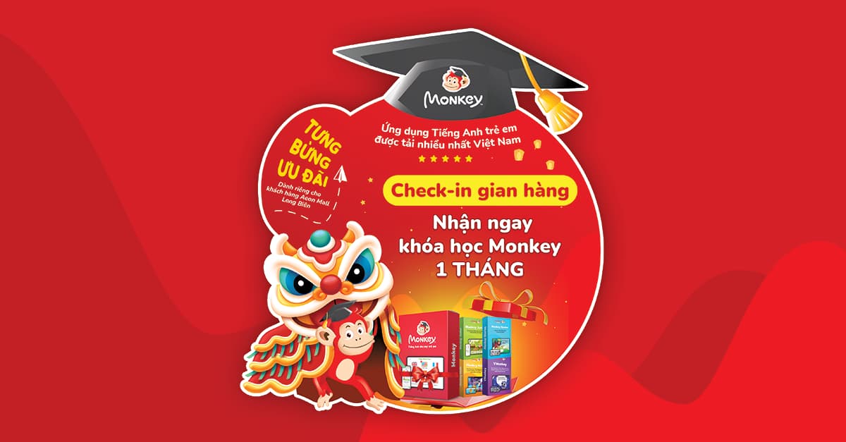 Sự kiện trải nghiệm sản phẩm Monkey tại Aeon Mall Long Biên